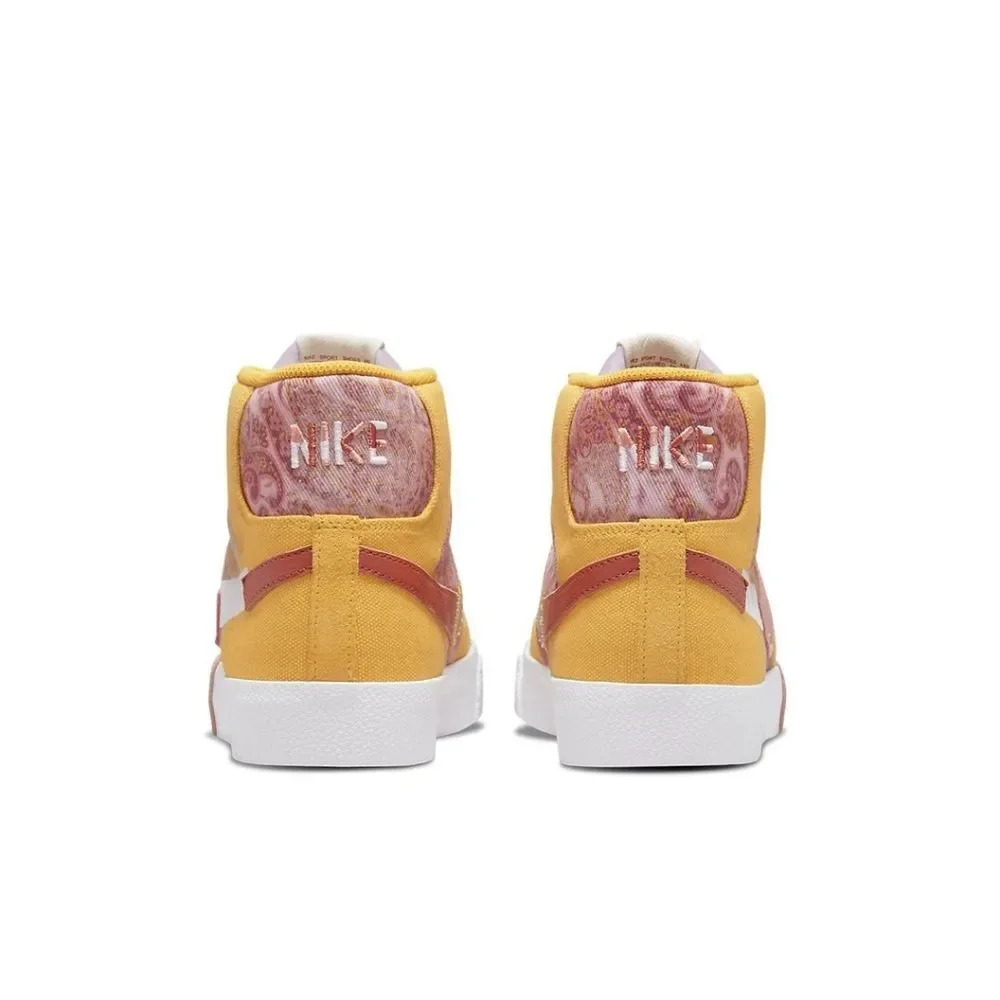 Nike Zoom Blazer Mid Premium SB Paisley Pack Sanded Gold Skate  Sneakers Men 10